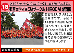 弘前大学よさこいサークル HIRODAI 焔舞陣